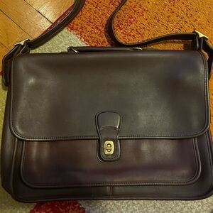 Vintage Coach brown briefcase
